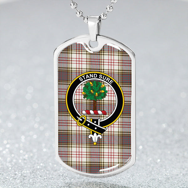 Anderson Arisaid #2 Clan Badge Classic Tartan Dog Tag Necklace