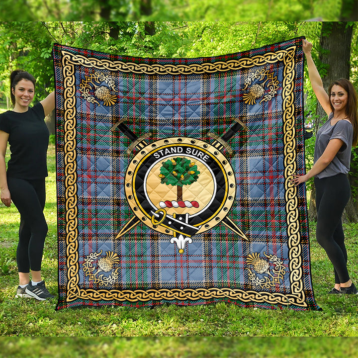 Anderson Old Ancient Clan Badge Tartan Premium Quilt Celtic Shield