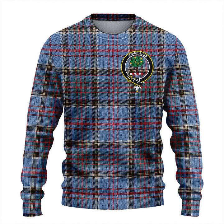 Anderson Old Weathered Clan Badge Tartan Knitted Sweater