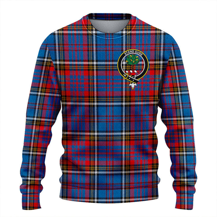 Anderson Red Weathered Clan Badge Tartan Knitted Sweater