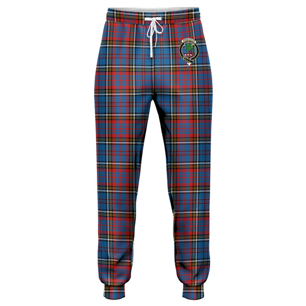 Anderson Red Clan Badge Tartan Jogger Pants