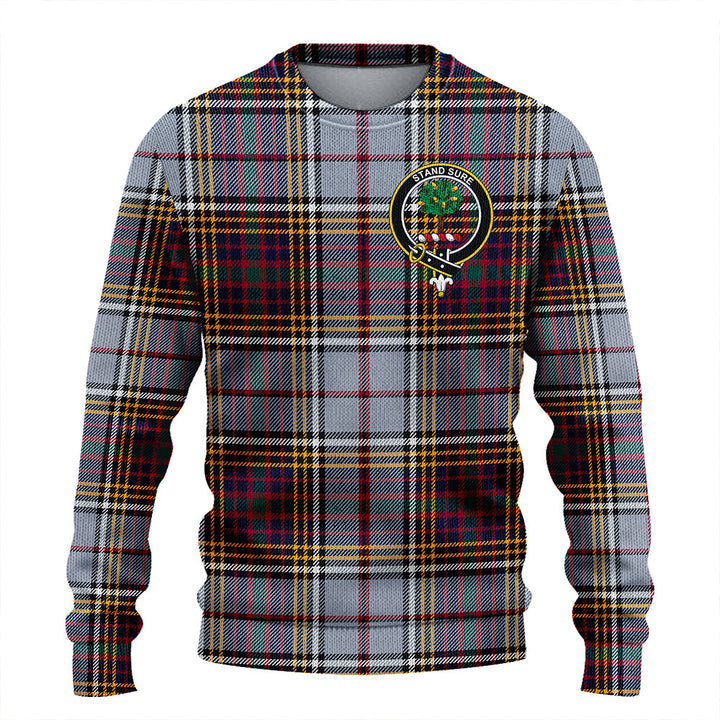 Anderson Ross Modern Clan Badge Tartan Knitted Sweater