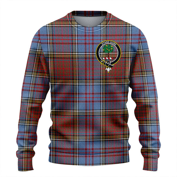 Anderson Weathered Clan Badge Tartan Knitted Sweater