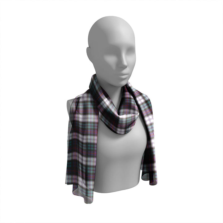 Argyle Dress Weathered Tartan Classic Silk Habotai Long Scarf