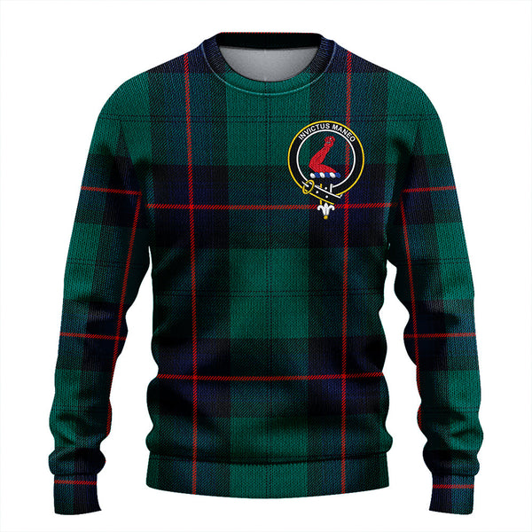 Armstrong Modern Clan Badge Tartan Knitted Sweater