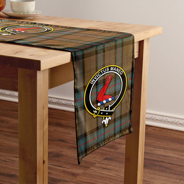 Armstrong Weathered Clan Badge Tartan Table Runner