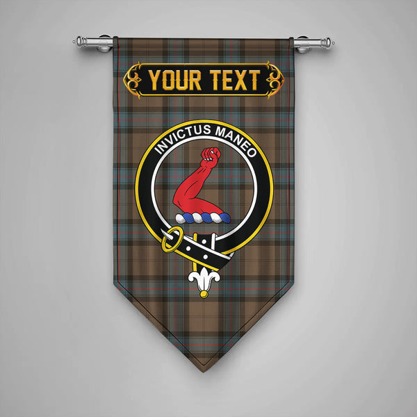 Armstrong Weathered Clan Badge Tartan Gonfalon Personalize