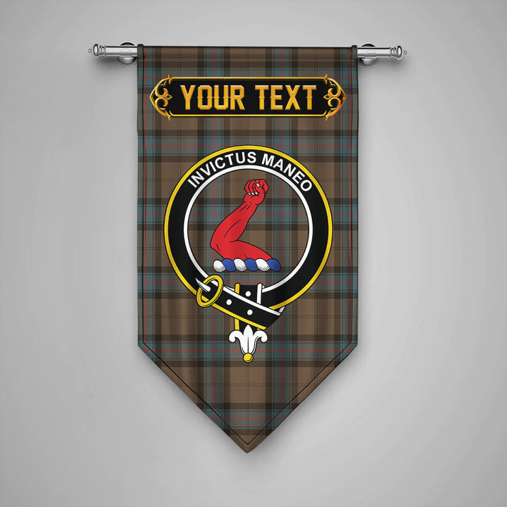 Armstrong Weathered Clan Badge Tartan Gonfalon Personalize