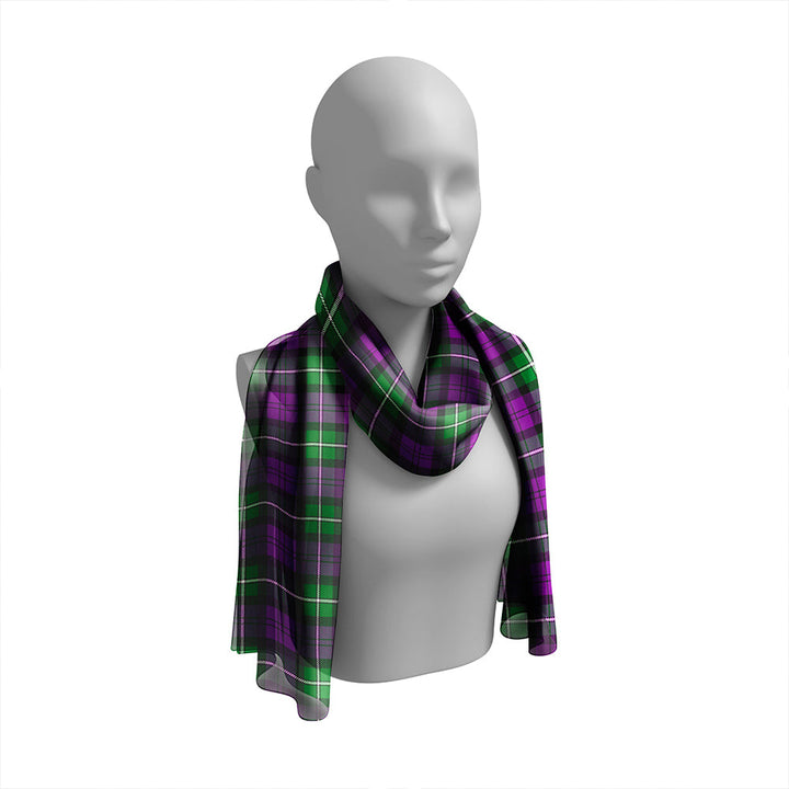 Baillie (Highland Society of London) Ancient Tartan Classic Silk Habotai Long Scarf