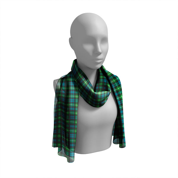 Baillie of Polkemmet Ancient Tartan Classic Silk Habotai Long Scarf