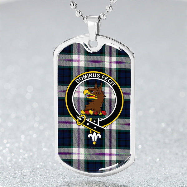 Baird Dress (Baines Dress) Clan Badge Classic Tartan Dog Tag Necklace