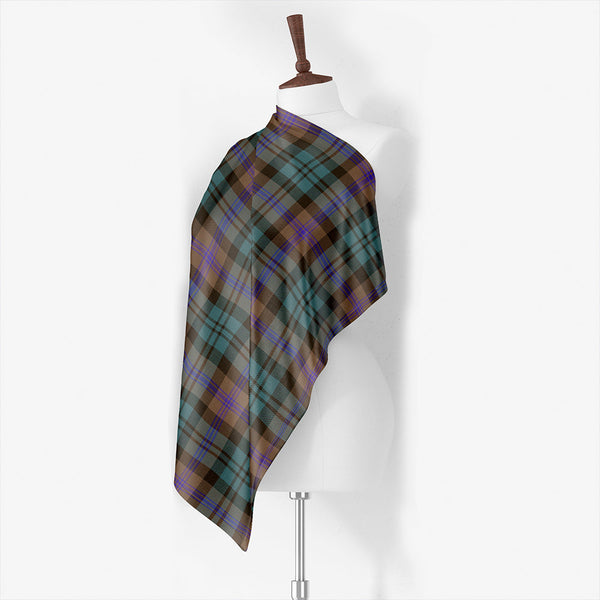 Baird (Baines) Weathered Tartan Classic Silk Habotai Square Scarf