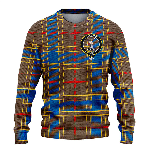 Balfour Ancient Clan Badge Tartan Knitted Sweater