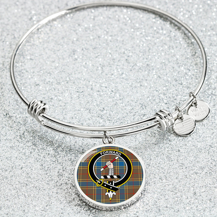 Balfour Ancient Clan Badge Tartan Classic Circle Bangle