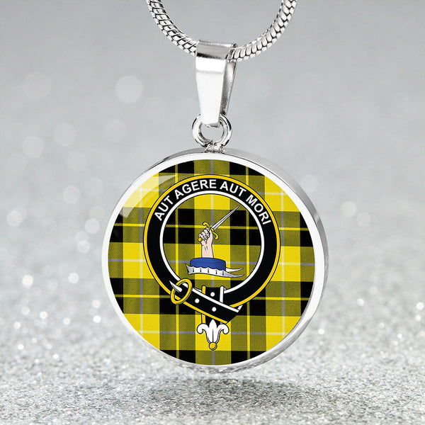 Barclay Dress Modern Clan Badge Tartan Classic Circle Necklace