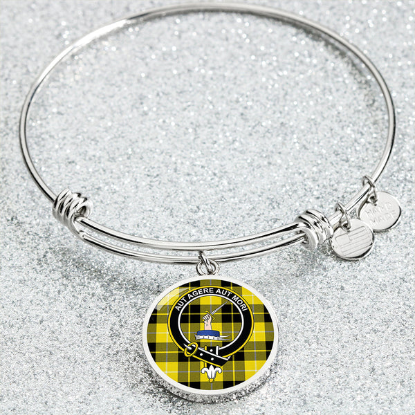 Barclay Dress Modern Clan Badge Tartan Classic Circle Bangle