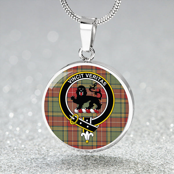 Baxter Weathered Clan Badge Tartan Classic Circle Necklace