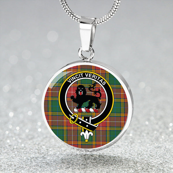 Baxter of Balgavies Ancient Clan Badge Tartan Classic Circle Necklace