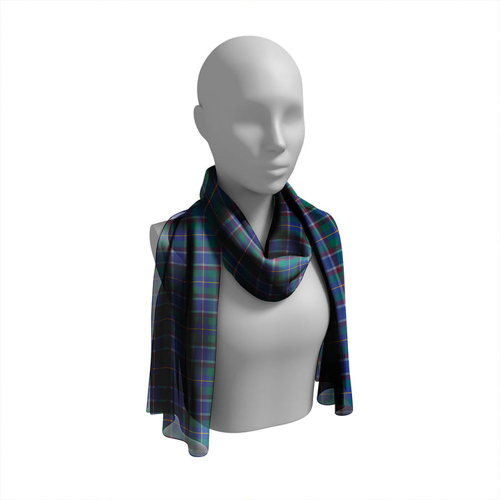 Belfrage (Belfarge) Modern Tartan Classic Silk Habotai Long Scarf