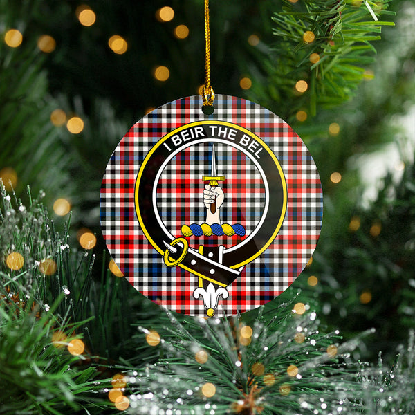 Bell Border (Bell Southern Bell) Modern Clan Badge Tartan Plastic Christmas Ornaments