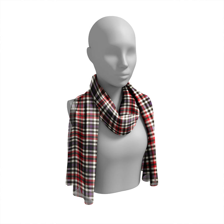 Bell Border (Bell Southern Bell) Weathered Tartan Classic Silk Habotai Long Scarf