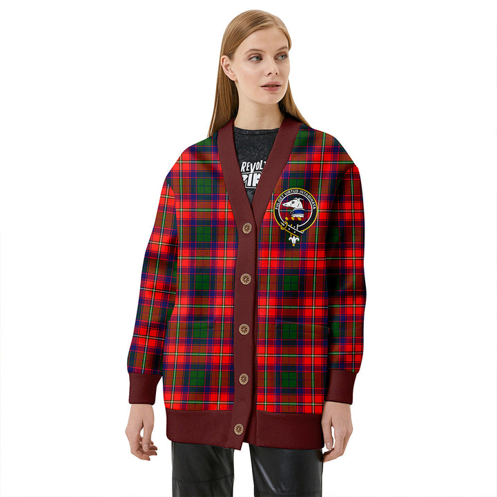 Belshes Clan Badge Tartan V-neck Cardigan
