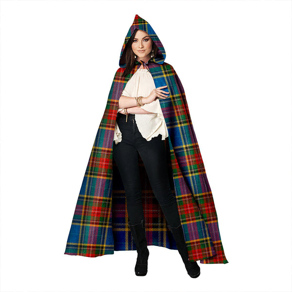 Bethune Ancient Clan Badge Tartan Hooded Cloak
