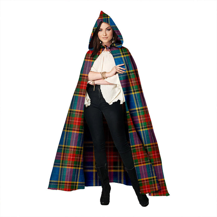 Bethune Ancient Clan Badge Tartan Hooded Cloak
