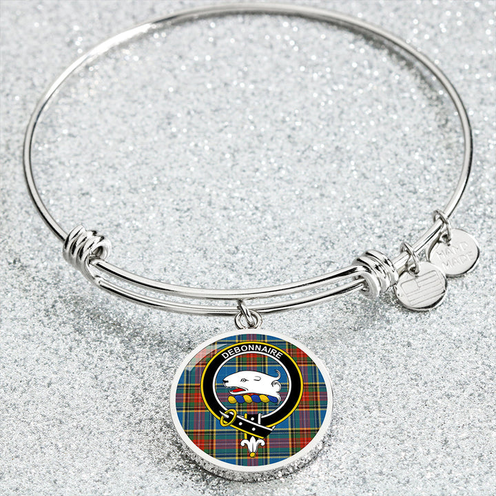 Bethune Ancient Clan Badge Tartan Classic Circle Bangle