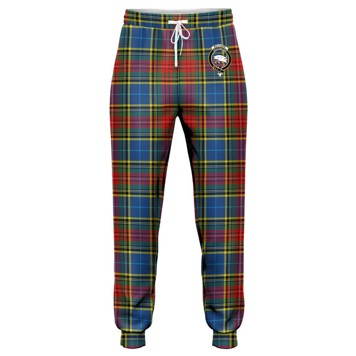 Bethune Modern Clan Badge Tartan Jogger Pants