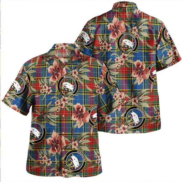 Bethune Modern Clan Badge Tartan Aloha Hawaiian Shirt Tropical Old Style