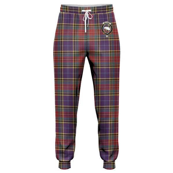Bethune Weathered Clan Badge Tartan Jogger Pants