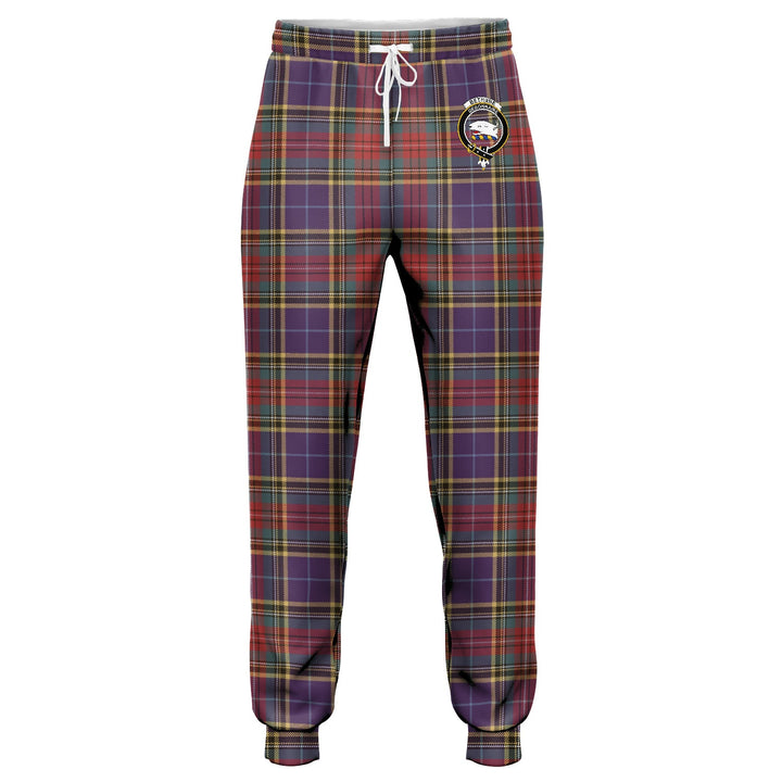 Bethune Weathered Clan Badge Tartan Jogger Pants