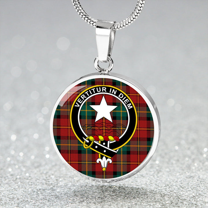 Blackstock Dress Modern Clan Badge Tartan Classic Circle Necklace