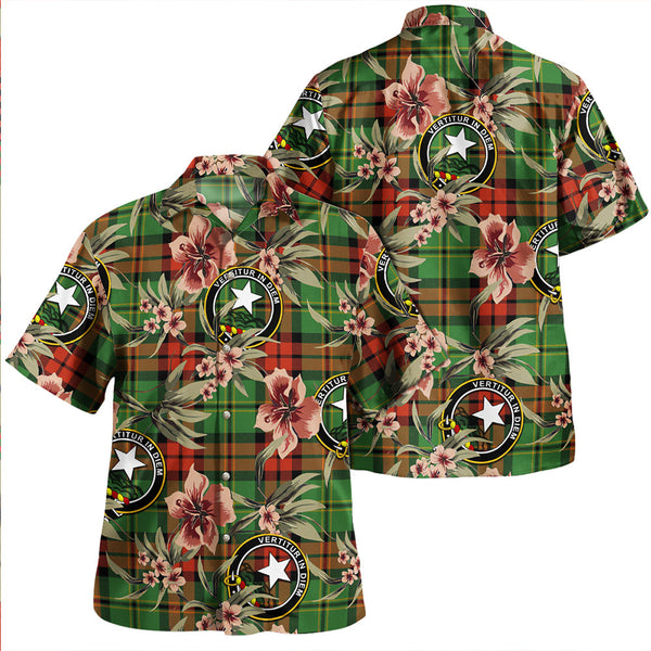 Blackstock Hunting Ancient Clan Badge Tartan Aloha Hawaiian Shirt Tropical Old Style