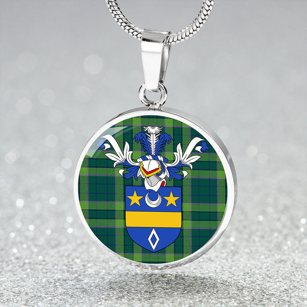 Blackwood Modern Clan Badge Tartan Classic Circle Necklace