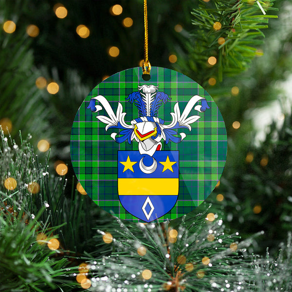 Blackwood Modern Clan Badge Tartan Plastic Christmas Ornaments