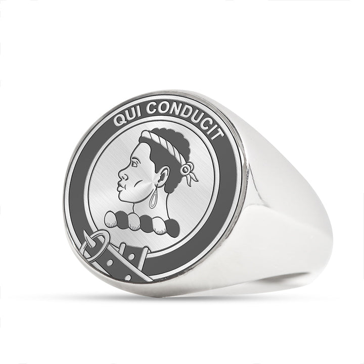 Borthwick Clan Badge Engraved Signet Ring