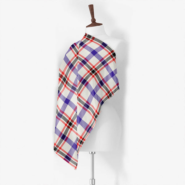 Boswell Dress Modern Tartan Classic Silk Habotai Square Scarf