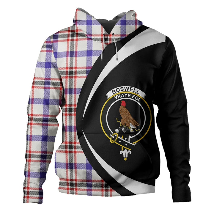 Boswell Dress Modern Clan Badge Tartan Hoodie Circle Style