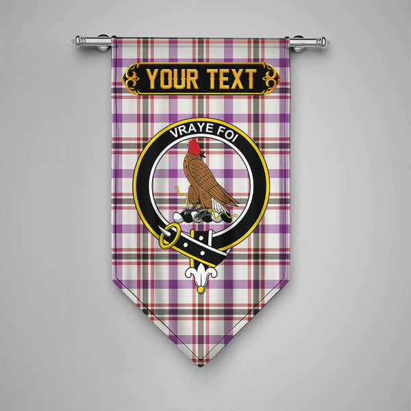 Boswell Dress Weathered Clan Badge Tartan Gonfalon Personalize