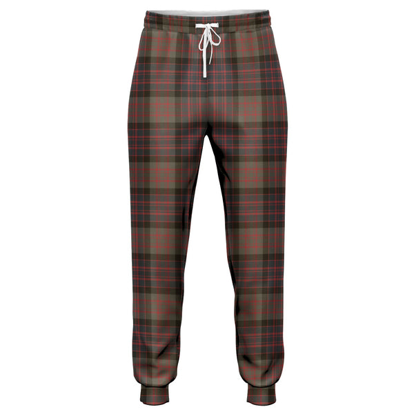 Bowie Black Weathered Tartan Jogger Pants