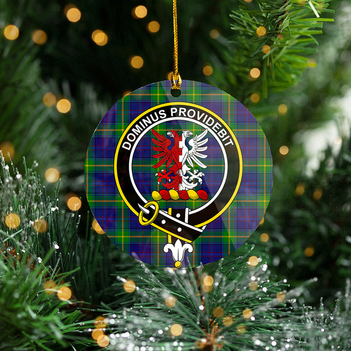 Boyle Clan Badge Tartan Plastic Christmas Ornaments