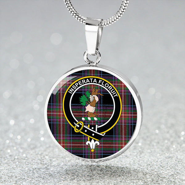 Braveheart Warrior (Watson #2) Ancient Clan Badge Tartan Classic Circle Necklace