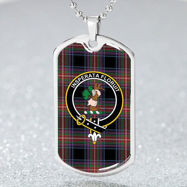 Braveheart Warrior (Watson #2) Ancient Clan Badge Classic Tartan Dog Tag Necklace