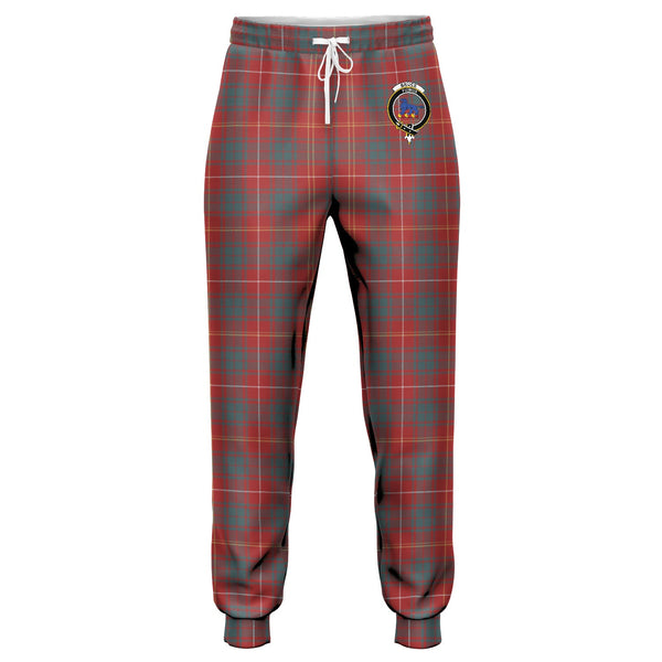 Bruce Weathered Clan Badge Tartan Jogger Pants