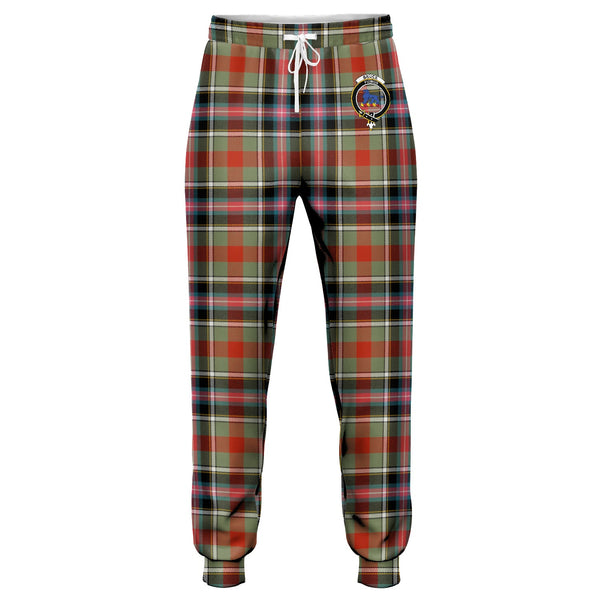 Bruce of Kinnaird Ancient Clan Badge Tartan Jogger Pants