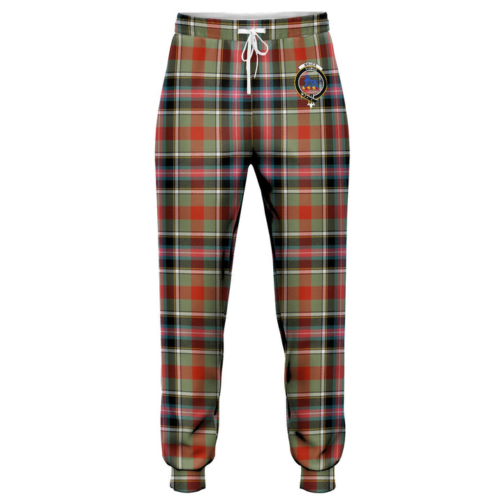 Bruce of Kinnaird Ancient Clan Badge Tartan Jogger Pants