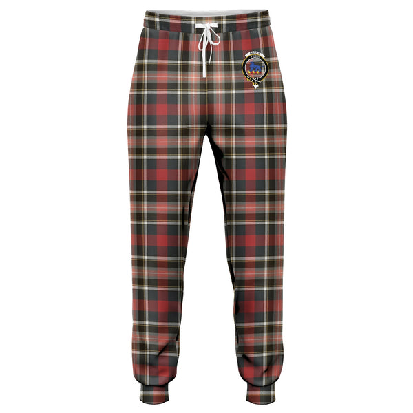 Bruce of Kinnaird Weathered Clan Badge Tartan Jogger Pants
