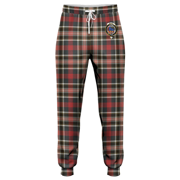 Bruce of Kinnaird Weathered Clan Badge Tartan Jogger Pants